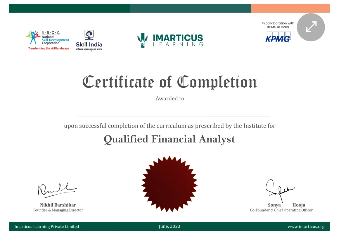 Joint Certification