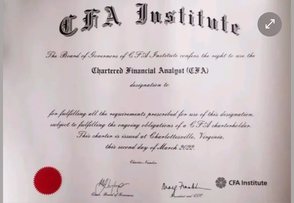 CFA Certification