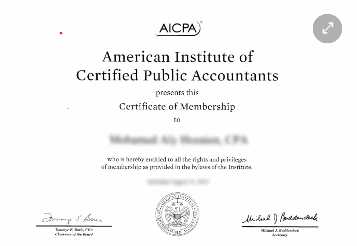 American Institute of Certified Public Accountant